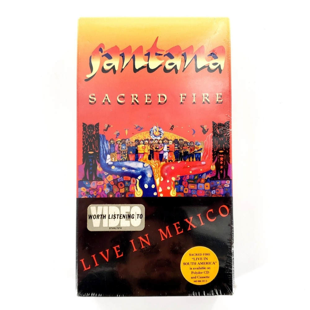 Santana Sacred Fire Live in Mexico VHS 1993 PolyGram Concert Brand New Sealed